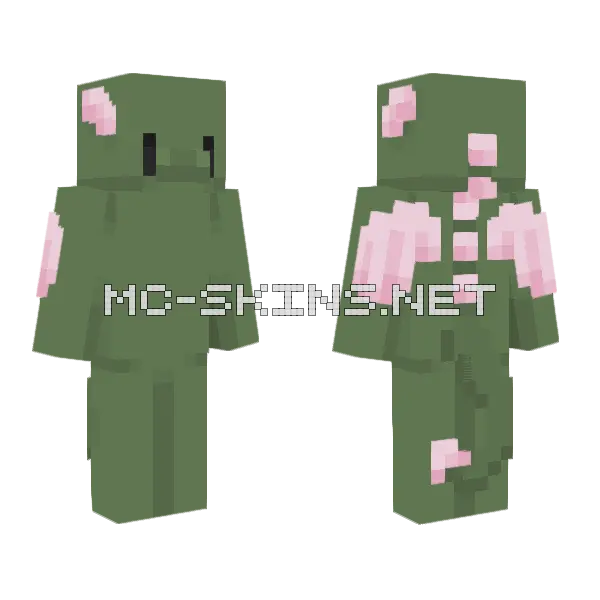 Willow D Minecraft skin, front and back