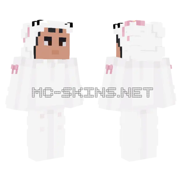 Wilsombie Hello Kitty Minecraft skin, front and back