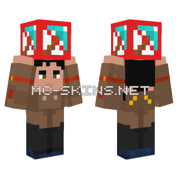 Wilsombie Huelga Pastel Minecraft skin, front and back