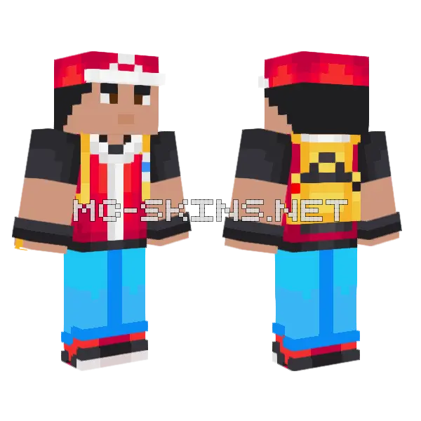 Wilsombie Pokemon Minecraft skin, front and back