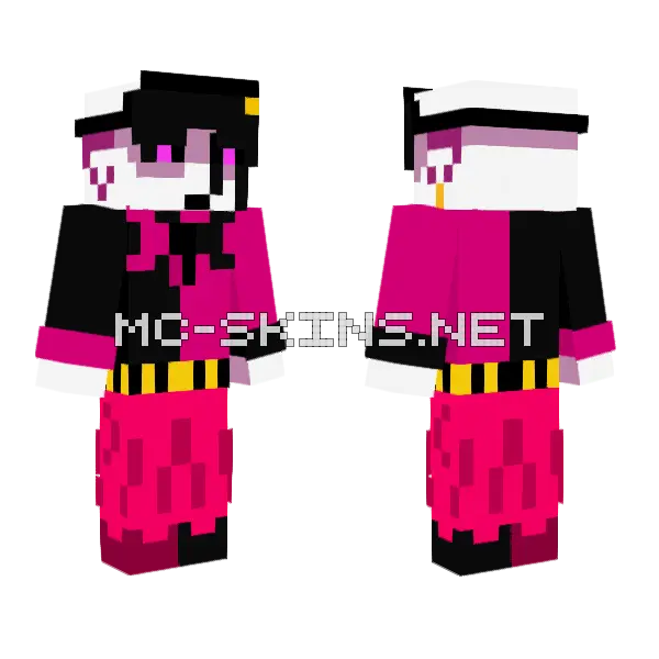 Wims Minecraft skin, front and back