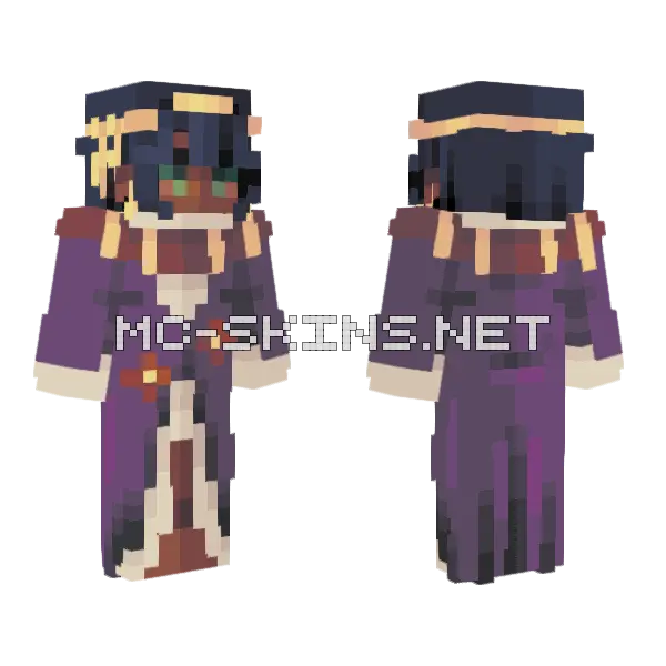 Windmills Minecraft skin, front and back