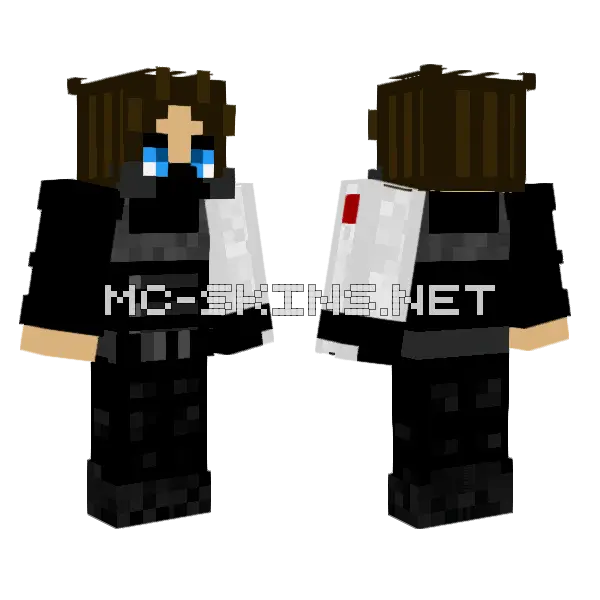 Winer Soldier Minecraft skin, front and back