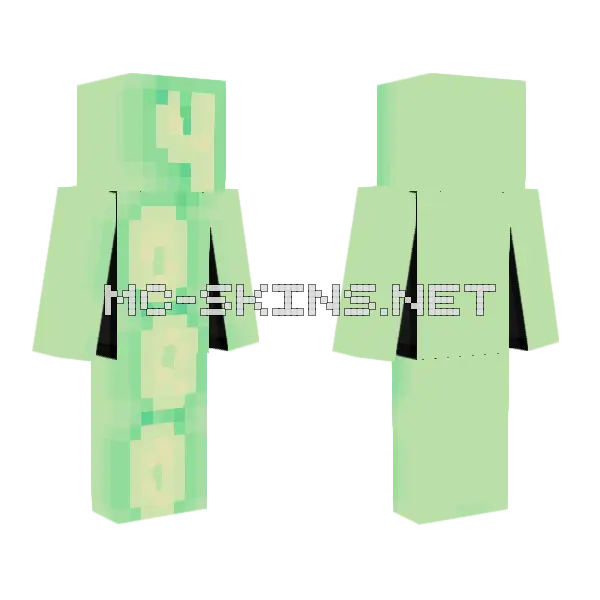 Winners Minecraft skin, front and back