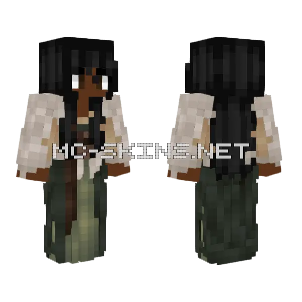 Winnifred Greenbriar Minecraft skin, front and back
