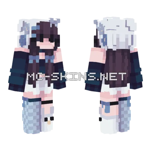 Winter 3 Piece Minecraft skin, front and back