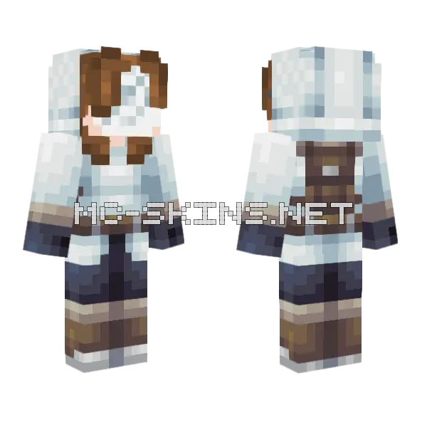 Winter Boy Minecraft skin, front and back
