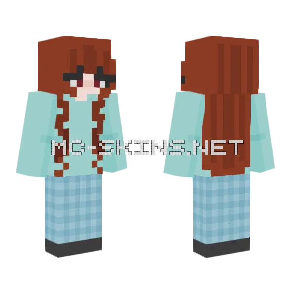Winter Boy Minecraft skin, front and back
