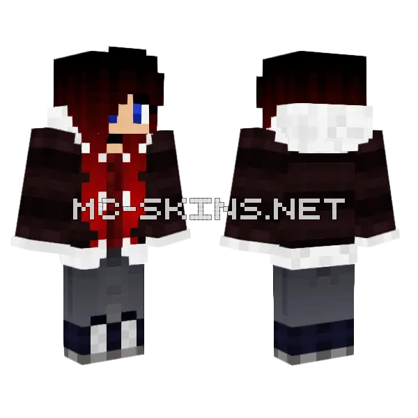 Winter Boy Skin Minecraft skin, front and back