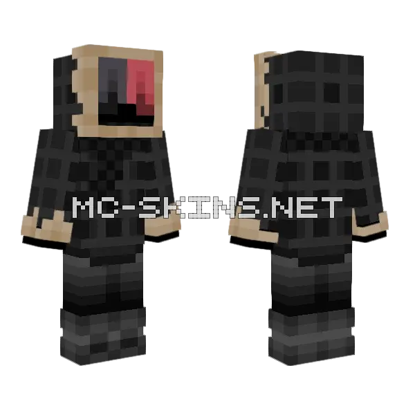 Winter Dusk Minecraft skin, front and back