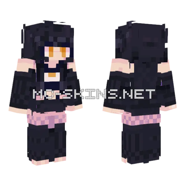 Winter Minecraft skin, front and back