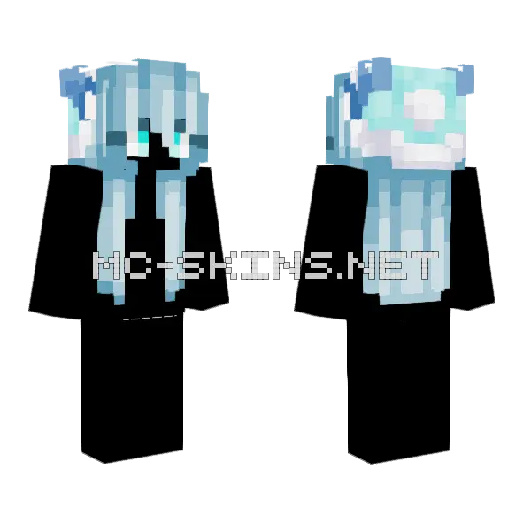 Winter Hood HB Minecraft skin, front and back
