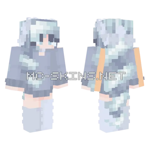 Winter Is Coming Minecraft skin, front and back
