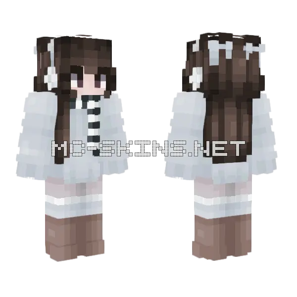 Winter Outfit Minecraft skin, front and back