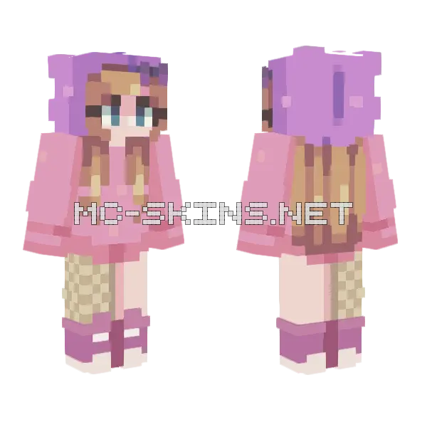 Winter Persona Minecraft skin, front and back
