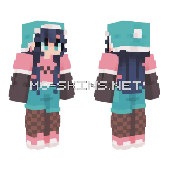 Winter Rce Minecraft skin, front and back