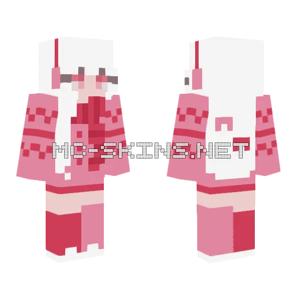 Winter Reshade Contest Minecraft skin, front and back
