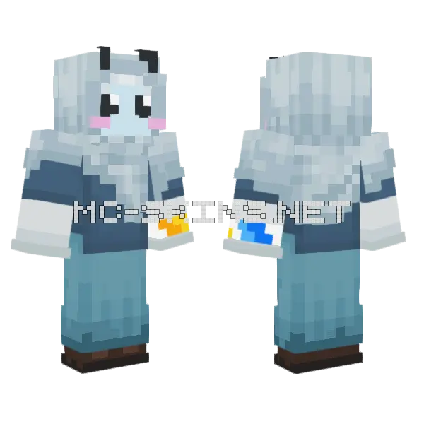 Winter Roach Minecraft skin, front and back