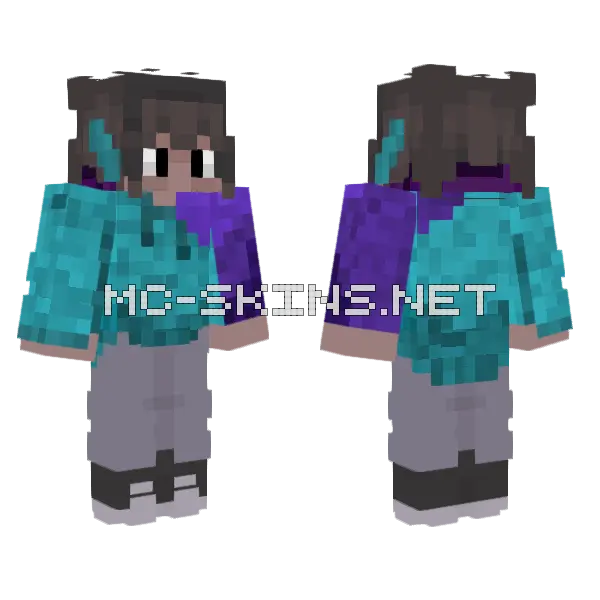 Winter Skin Minecraft skin, front and back