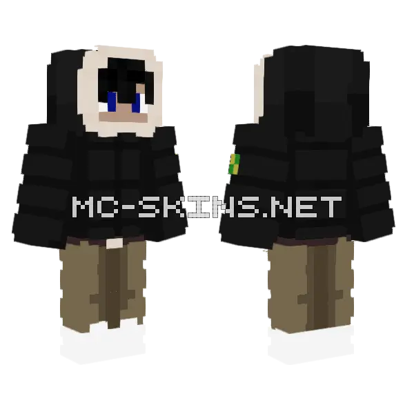 Winter So Chopped Minecraft skin, front and back