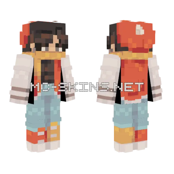 Winter Sona 3 Minecraft skin, front and back