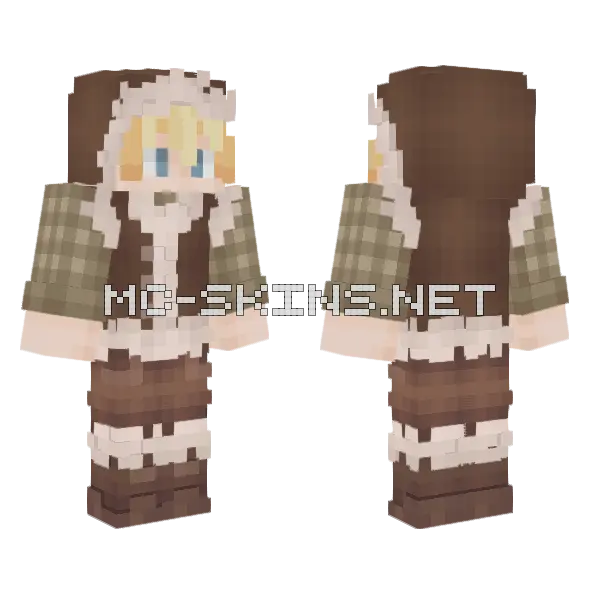Winter Tubbo Minecraft skin, front and back