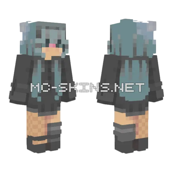Winters Snowflake Minecraft skin, front and back