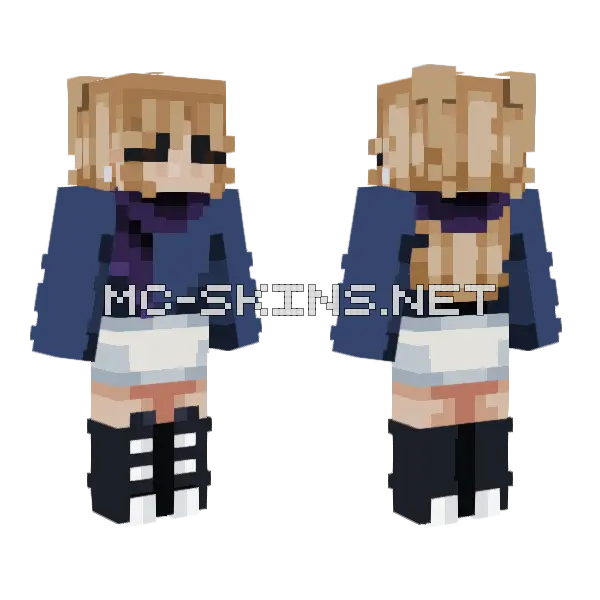 Wintery Mix Rq Minecraft skin, front and back
