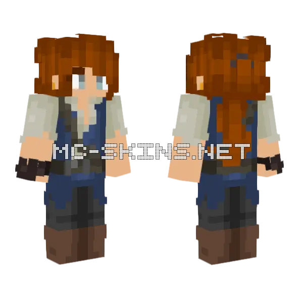 Wintma Minecraft skin, front and back
