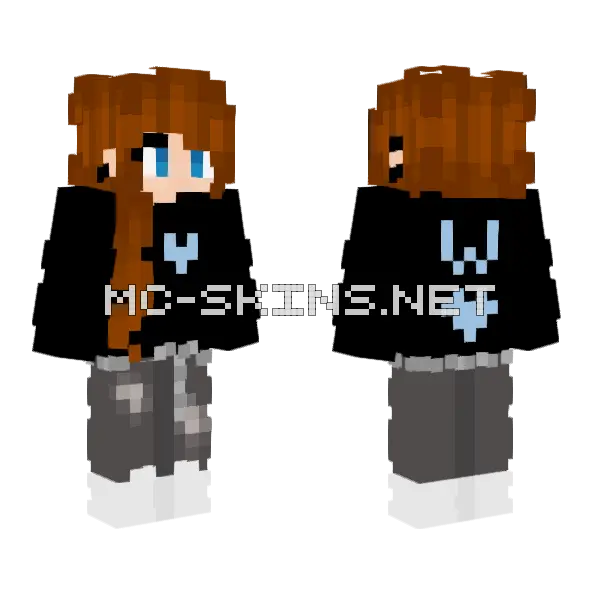 Wintma Minecraft skin, front and back