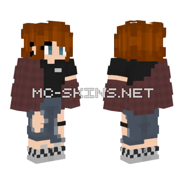 Wintma Minecraft skin, front and back