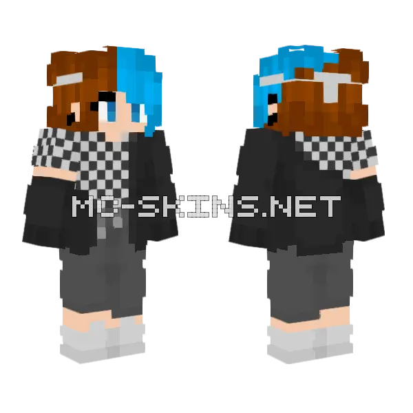 Wintma Minecraft skin, front and back