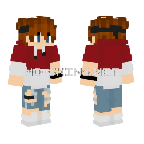 Wintma Minecraft skin, front and back