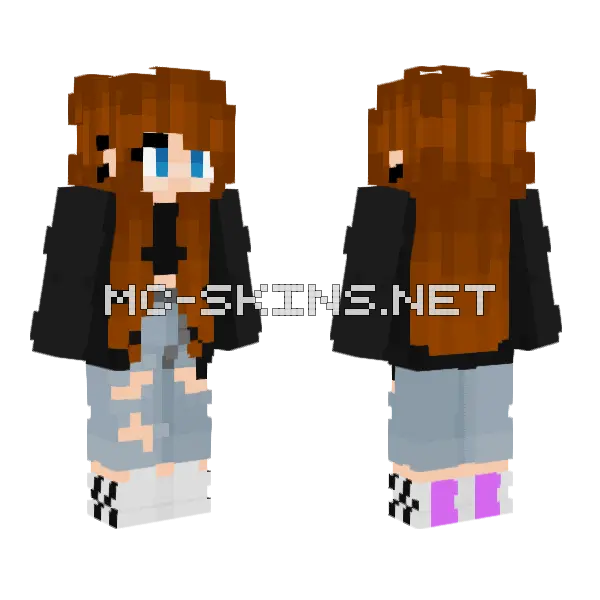 Wintma Girl Minecraft skin, front and back