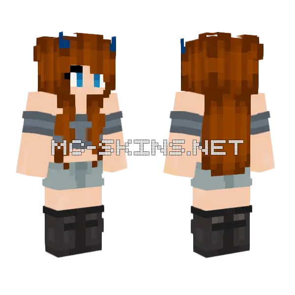 Wintma Girl Minecraft skin, front and back