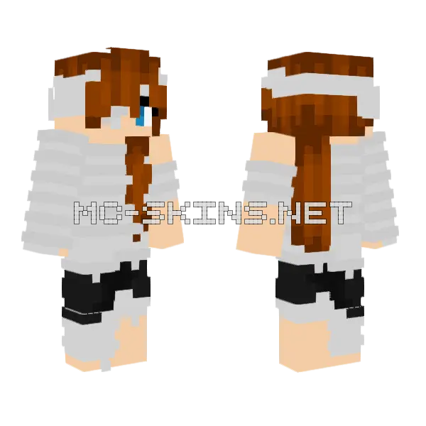 Wintma Girl Minecraft skin, front and back