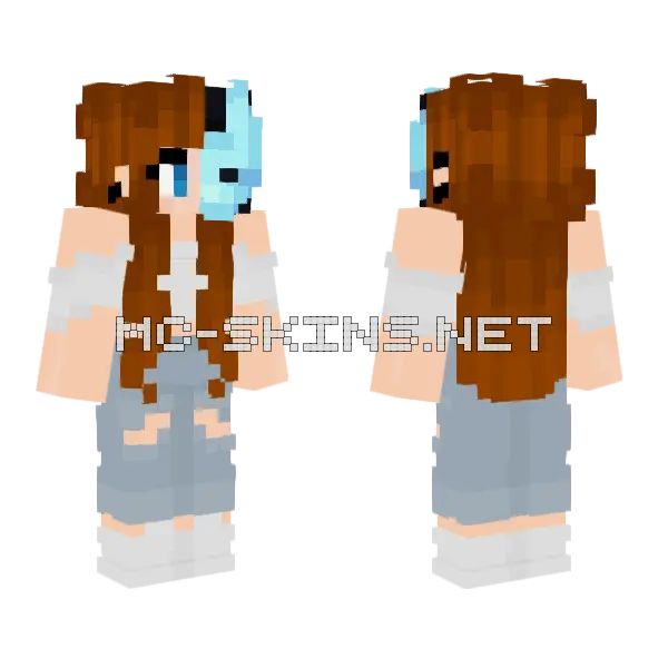 Wintma Girl Minecraft skin, front and back