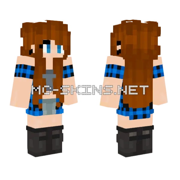 Wintma Girl Minecraft skin, front and back