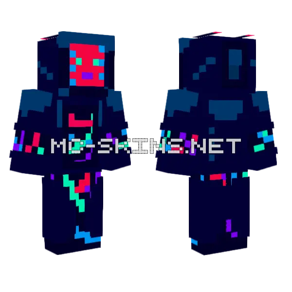 Wip Minecraft skin, front and back