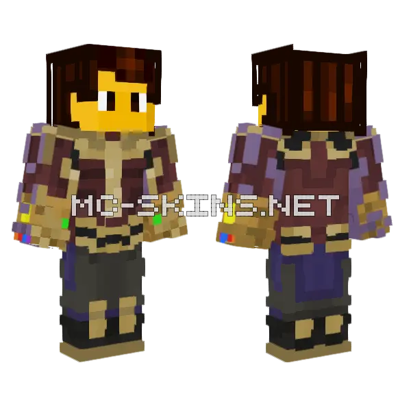 Wip Minecraft skin, front and back