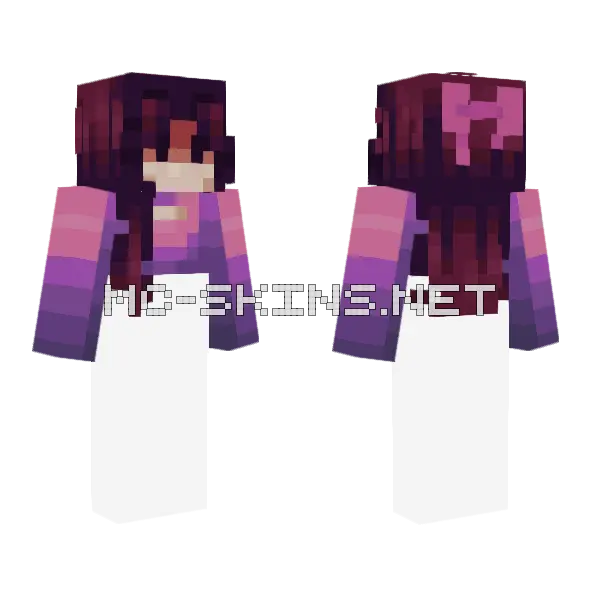 Wip Girl Minecraft skin, front and back