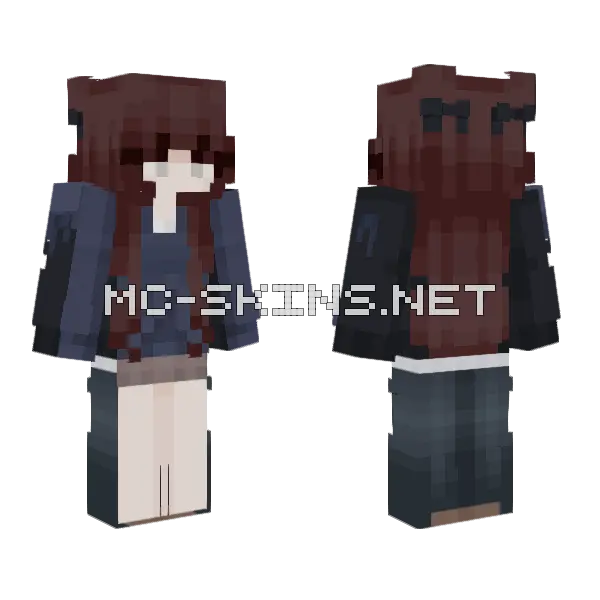 Wip Girl Minecraft skin, front and back
