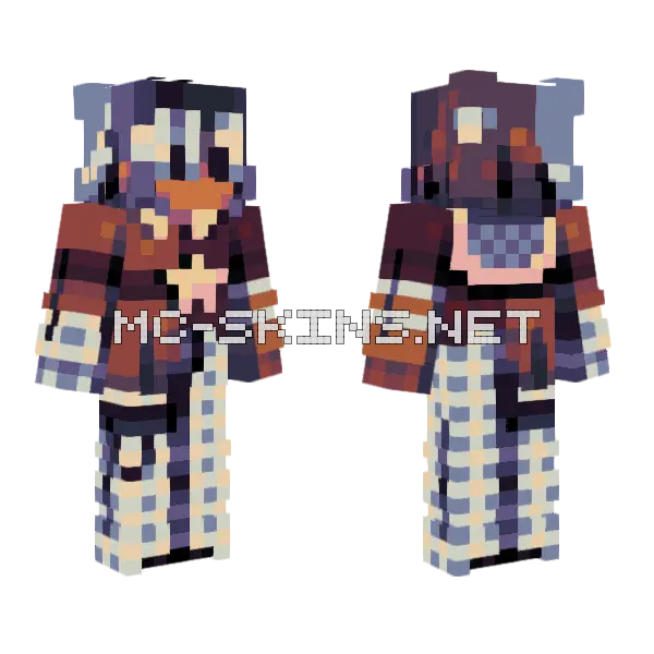 Wishing On Death Te Minecraft skin, front and back