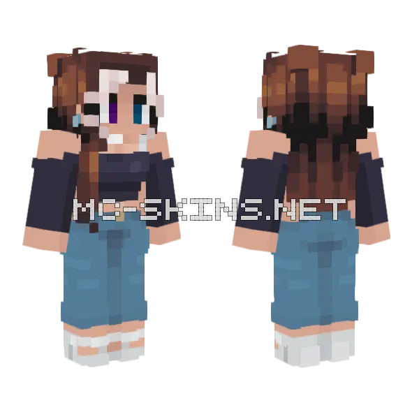 Witch Girl Variant Minecraft skin, front and back