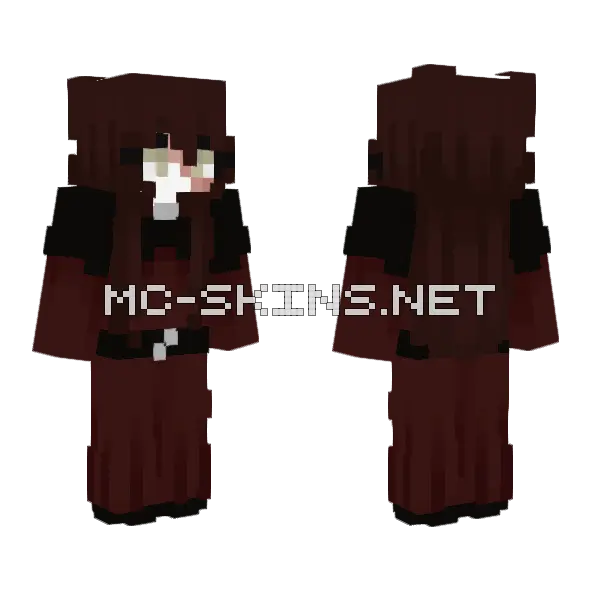 Witch Morgana Minecraft skin, front and back
