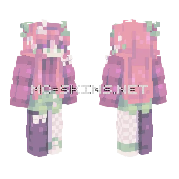 Witch Pcte Minecraft skin, front and back