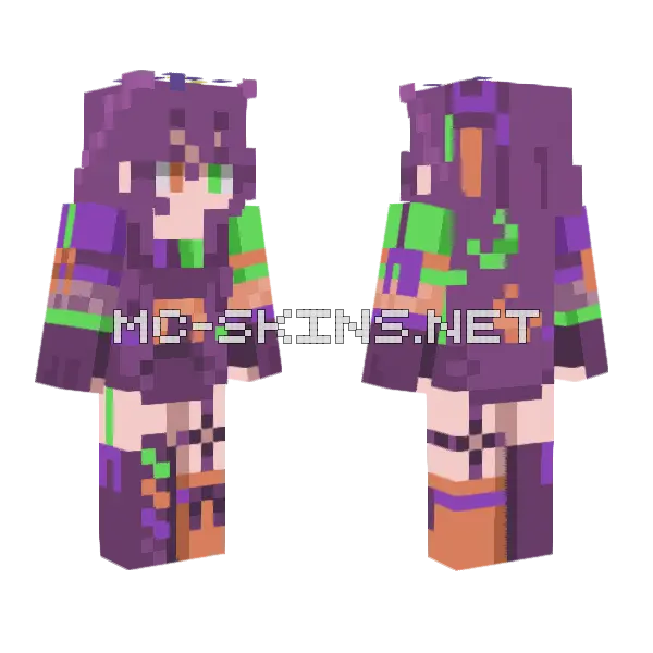 Witching Hour Halo Second Part RCE Minecraft skin, front and back