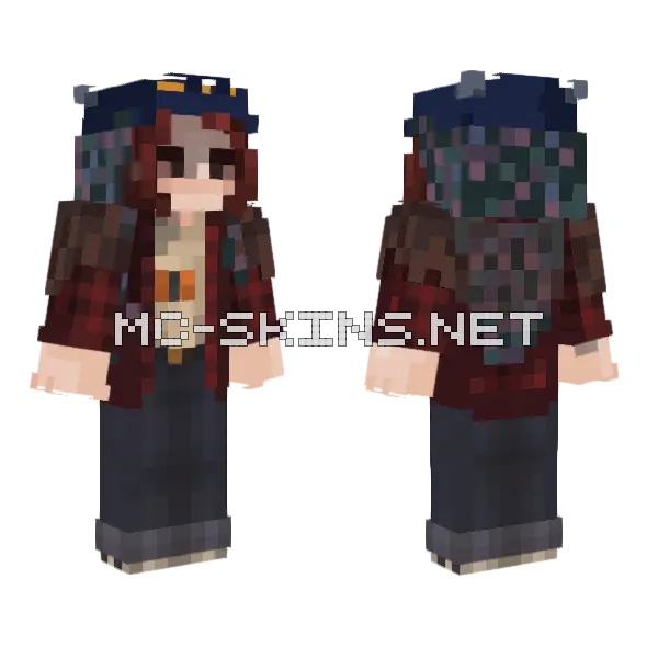 Witchy Plaid Outfit, front and back