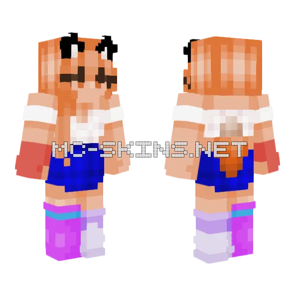 With Bottom Of Foot Minecraft skin, front and back