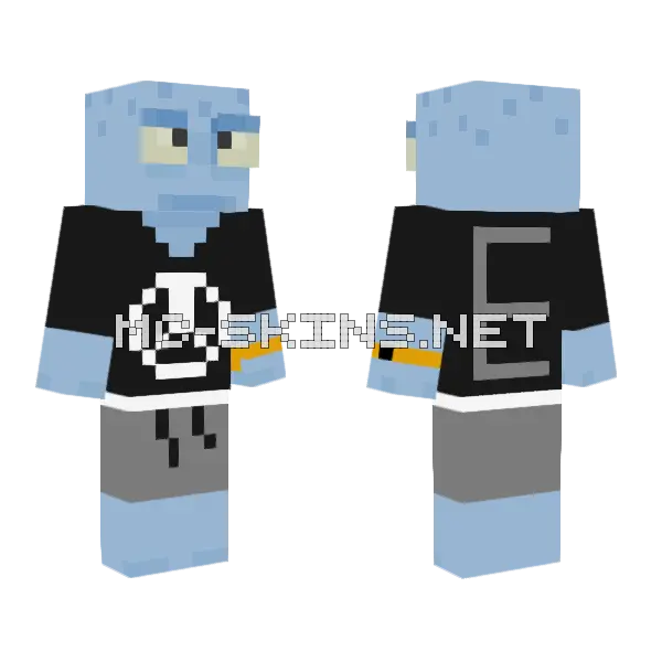 With Bracelet Minecraft skin, front and back